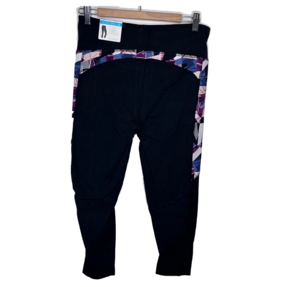 NWT Marika Black Space Shapes Crop Slimming Leggings XL